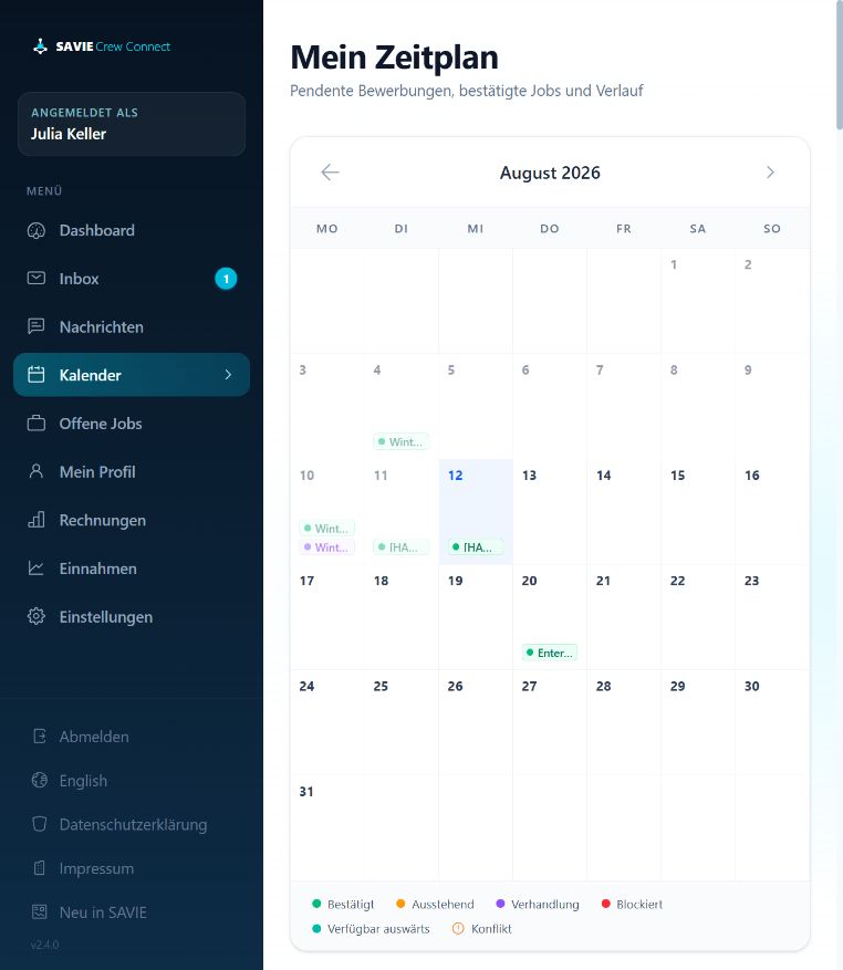 Freelancer-Kalender